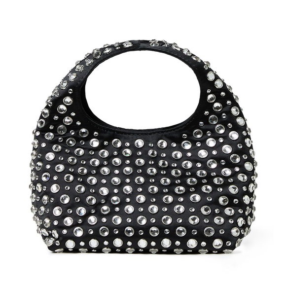 LOEFFLER RANDALLKenzie Small Rhinestone Embellished Bucket Clutch